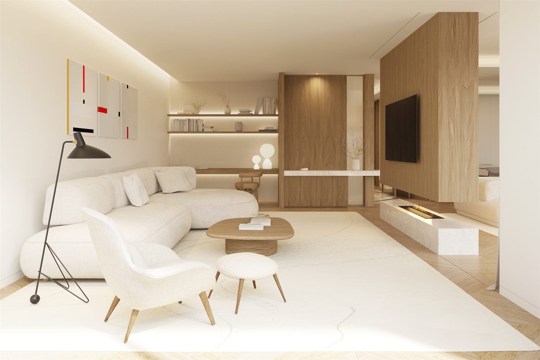 Interior de una de las residencias gestionadas por Atilec